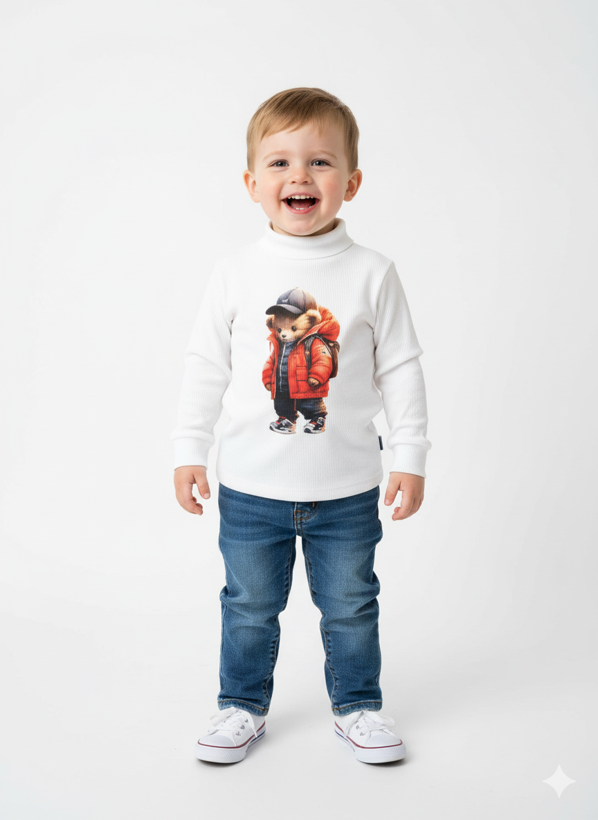Turtleneck T-shirt