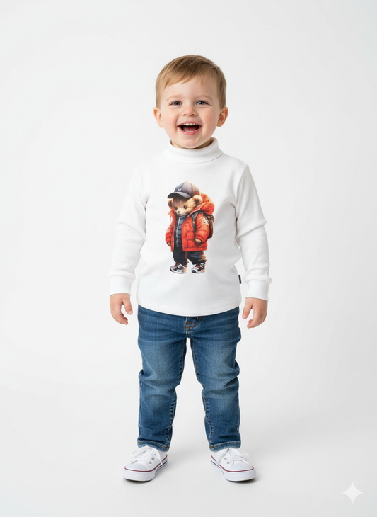 Turtleneck T-shirt